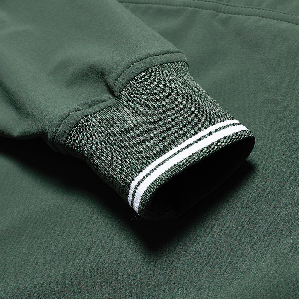 WILSON Davenport Woven Pop Over Women's Tennis Sweatshirt - Green - L