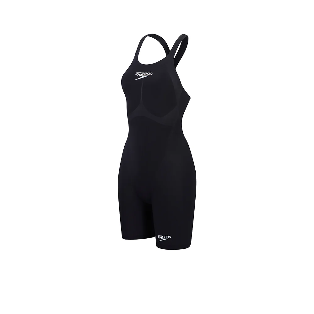 SPEEDO Fastskin LZR Pure Valor 2.0 Openback Kneeskin Women's Swimsuit - Black - 18 INCHES