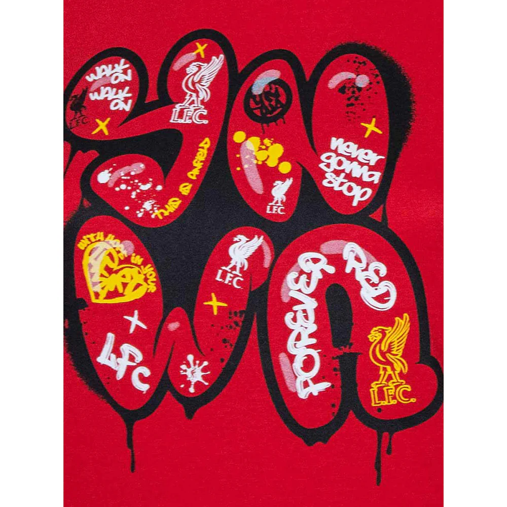 LFC YNWA Graffiti Kids T-Shirt - Red - 11-12 YEARS