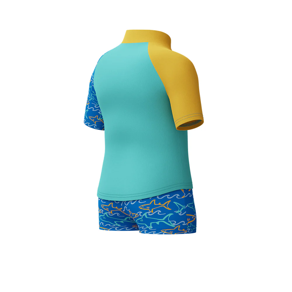 SPEEDO Learn to Swim Boys Swimsuit - Blue - 2 YEARS