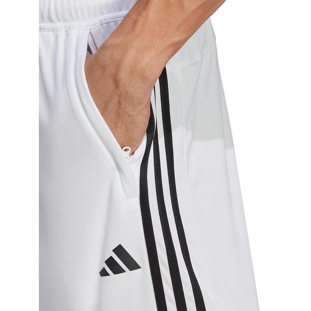 Мужские тренировочные шорты Adidas Train Essentials Piqué 3-Stripes — цвет белый, размер 2XL (азиатский размер)