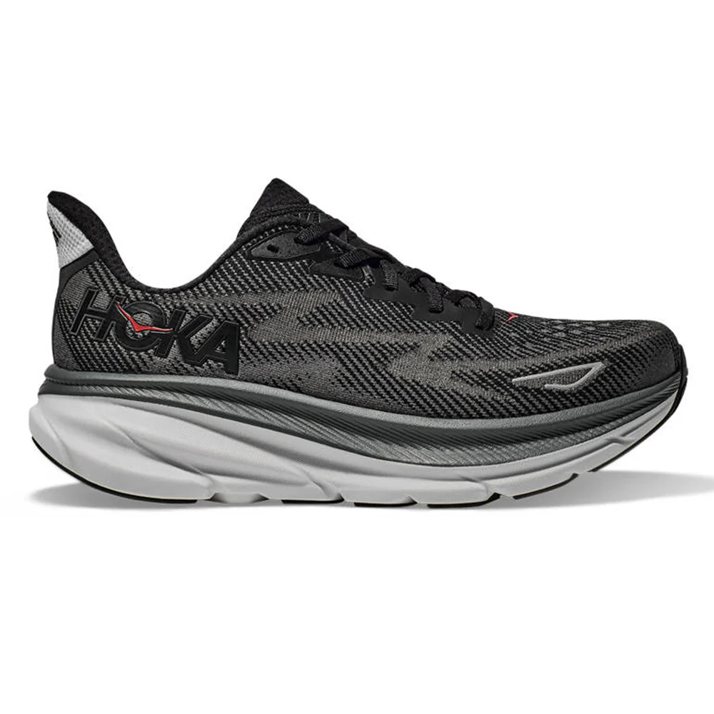 HOKA Clifton 9 Men's Running Shoes - Black - US 10