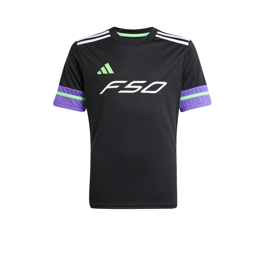 ADIDAS F50 Kids Football Jersey - Black - 128 CM