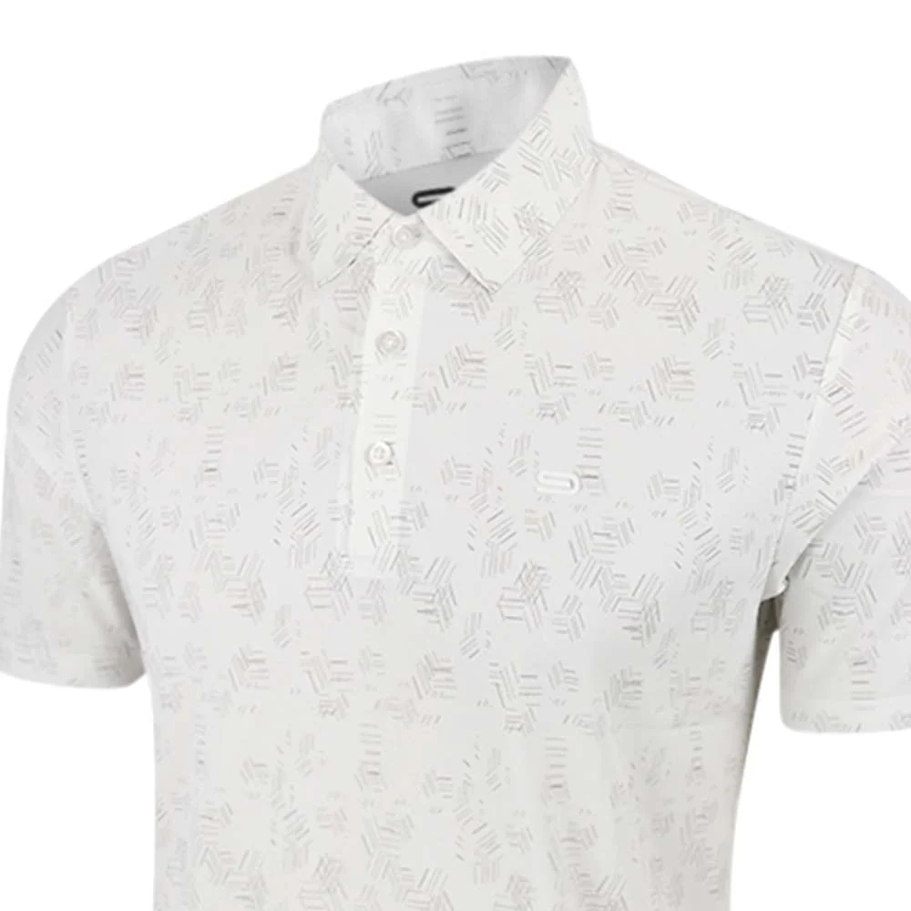 Мужское поло для гольфа 9NINE Basic — цвет белый, размер 2XL (американский размер)