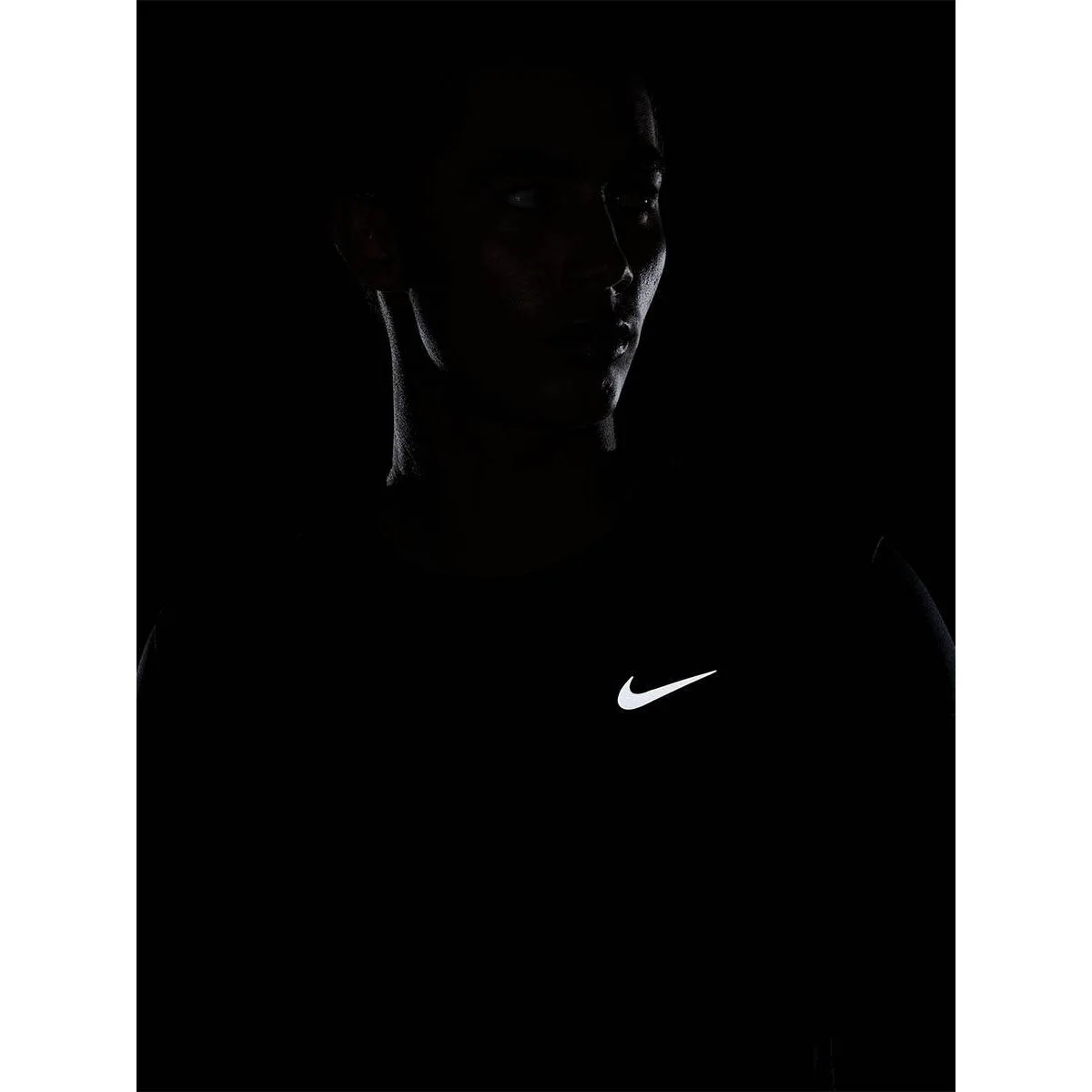 NIKE Miler Men's Running Sweatshirt - Black - L (ASIAN SIZE)