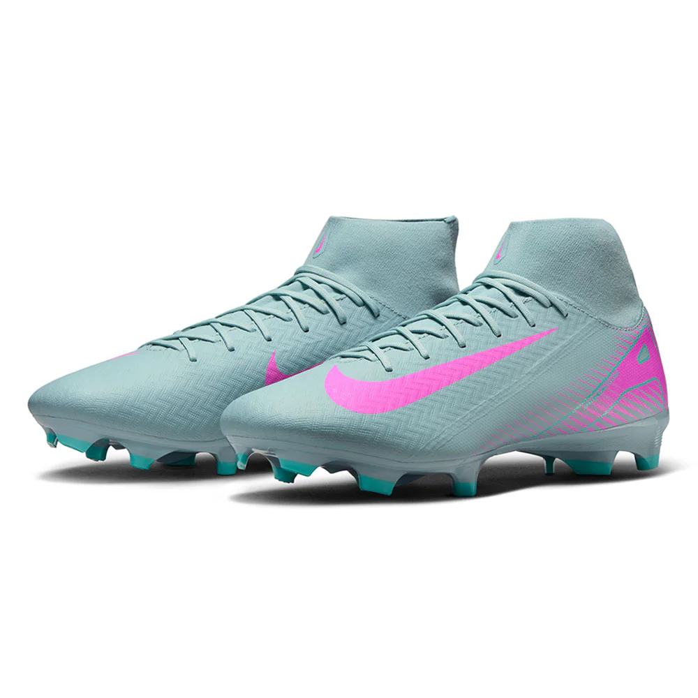 NIKE Mercurial Superfly 10 Academy MG High-Top Men's Football Shoes - Blue - US 10