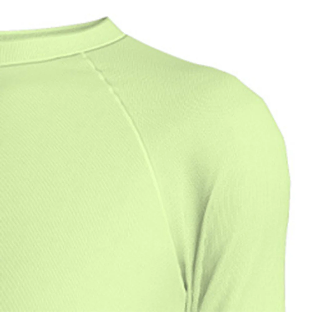 NIKE Long-Sleeve Hydroguard Girls Rashguard - Green - L (US SIZE)