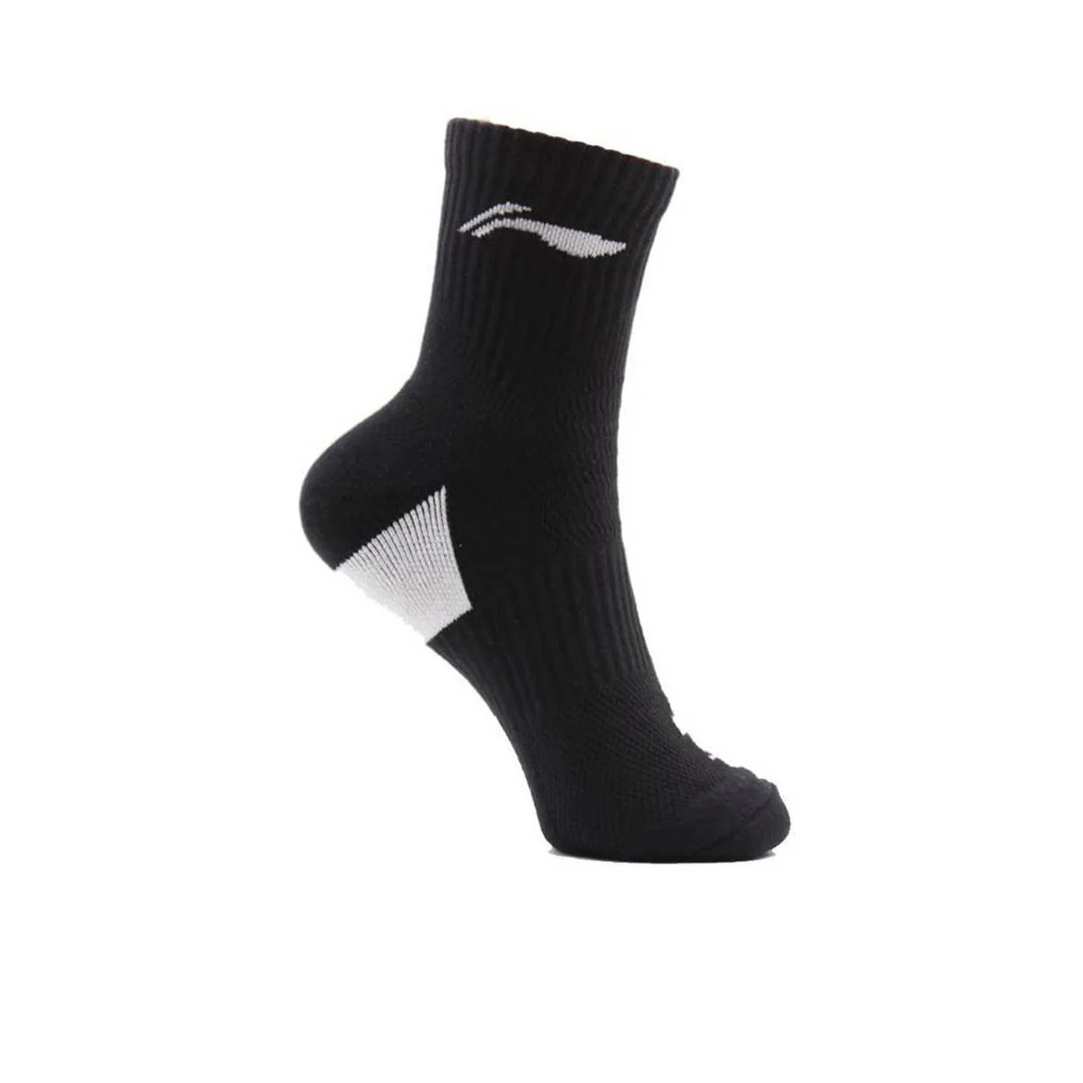 LI-NING AWLR234-4 Unisex Badminton Socks - Black - ONE SIZE
