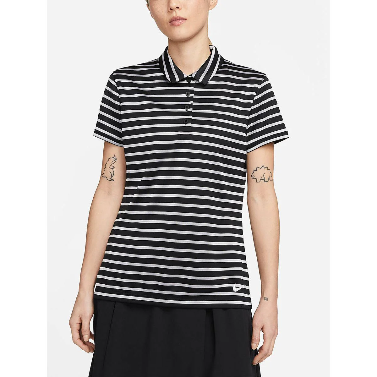 Женское поло для гольфа Nike Dri-FIT Victory — цвет белый, размер L (американский размер)