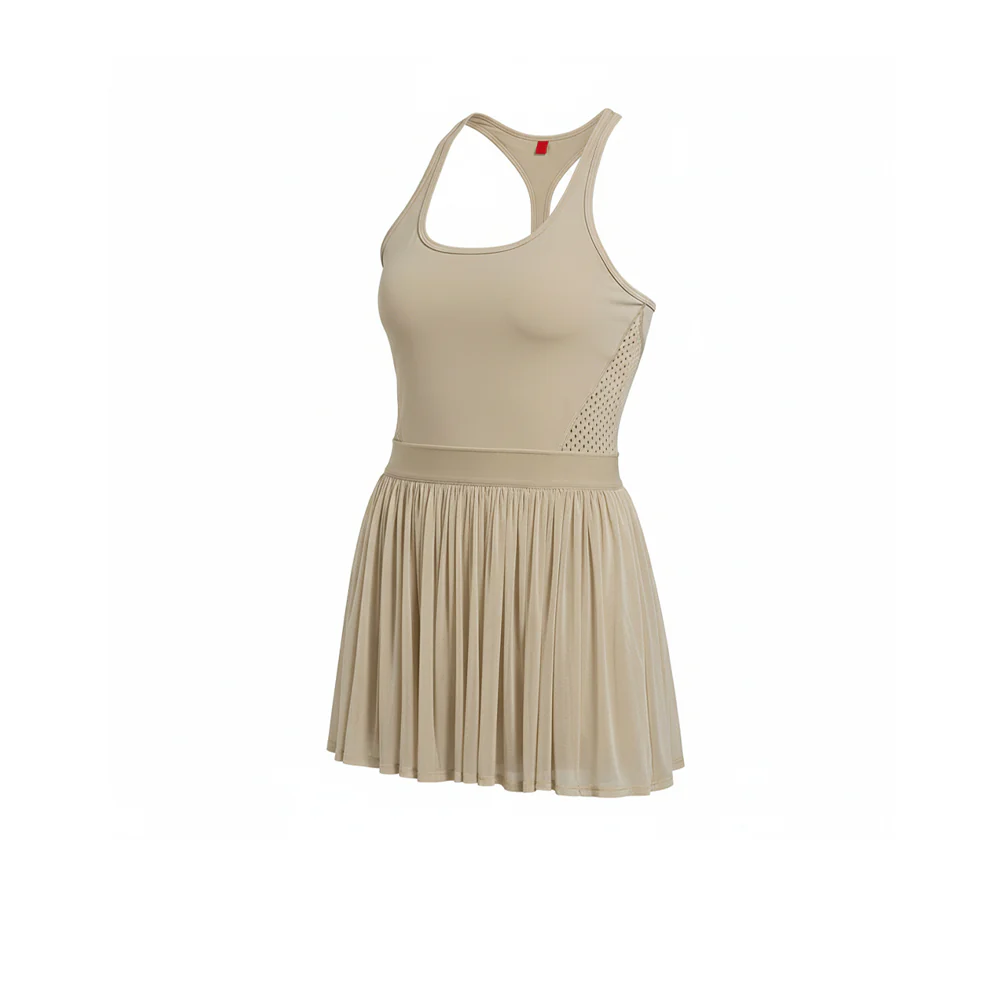 WILSON Headliner Women's Tennis Dress - Beige - L