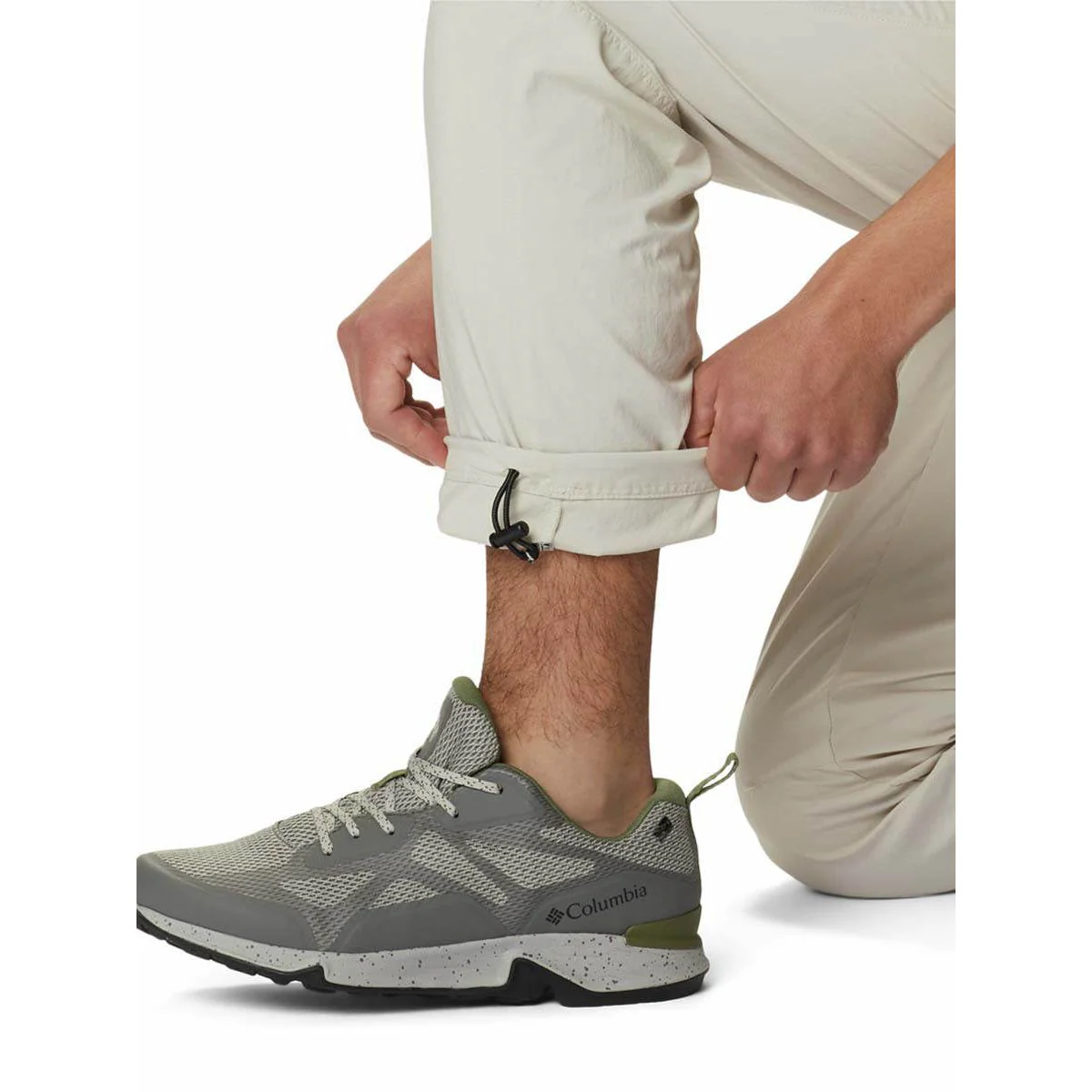 COLUMBIA Coral Ridge Pull-On Men's Hiking Pants - Cream - L (US SIZE)