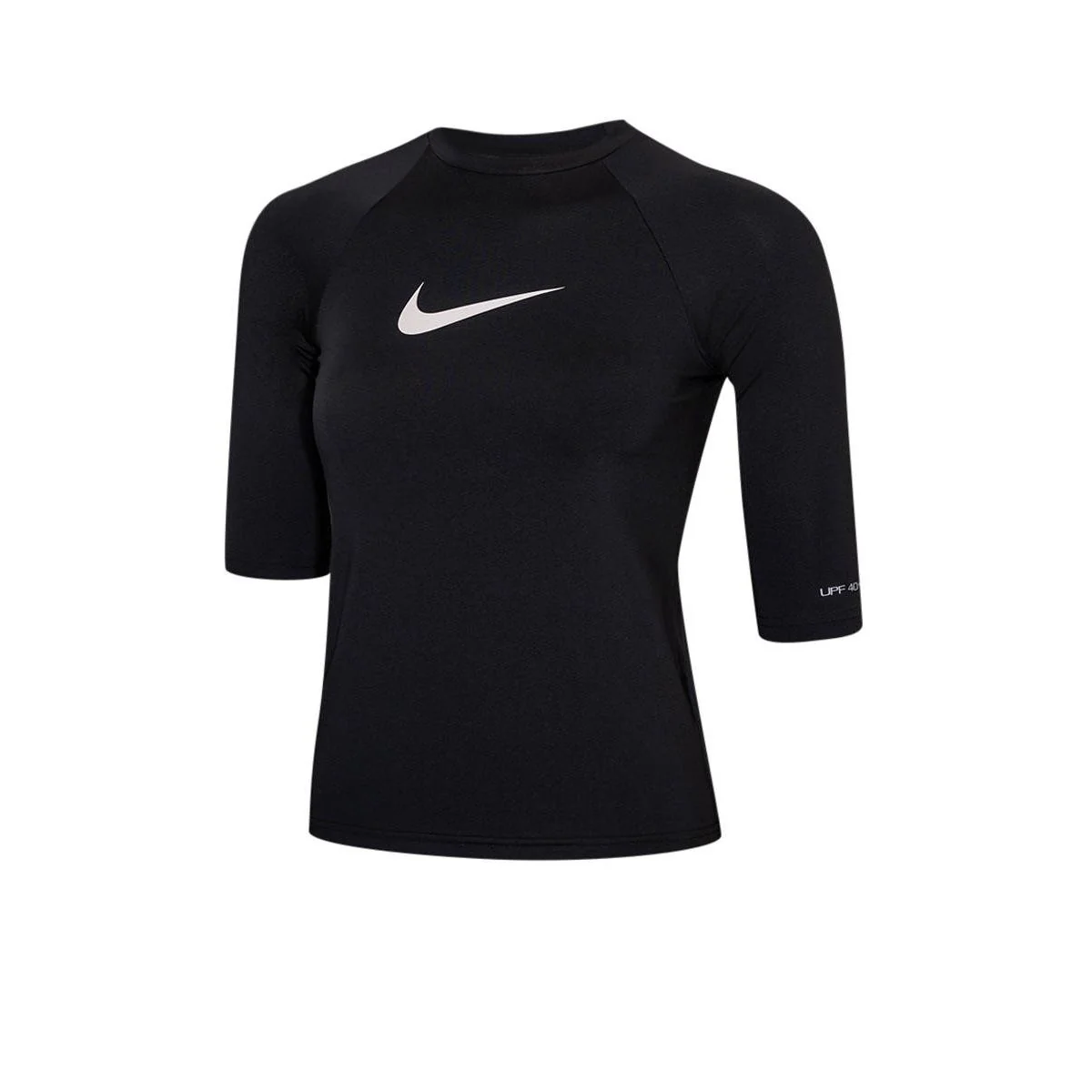 NIKE Swim NESSE740 Girls Rashguard - Black - L (US SIZE)