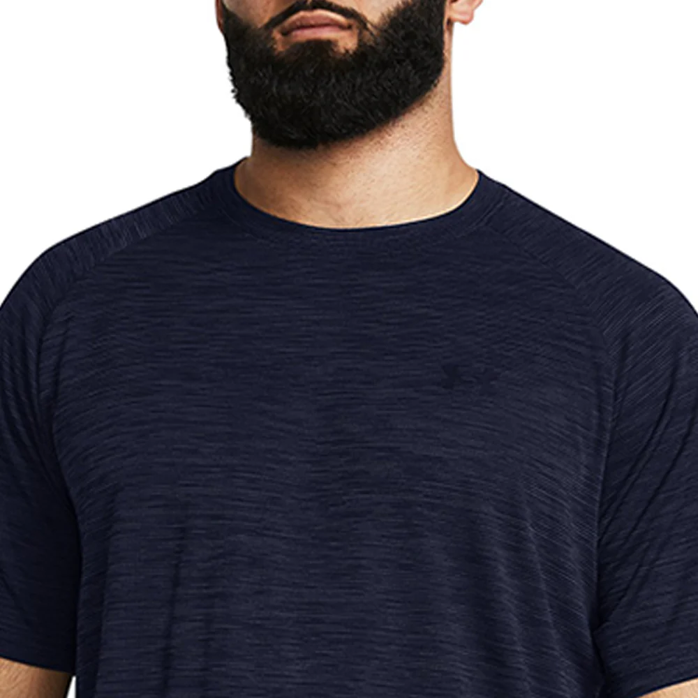 UNDER ARMOUR Tech™ Textured Men's Training T-Shirt - Blue - L (US SIZE)