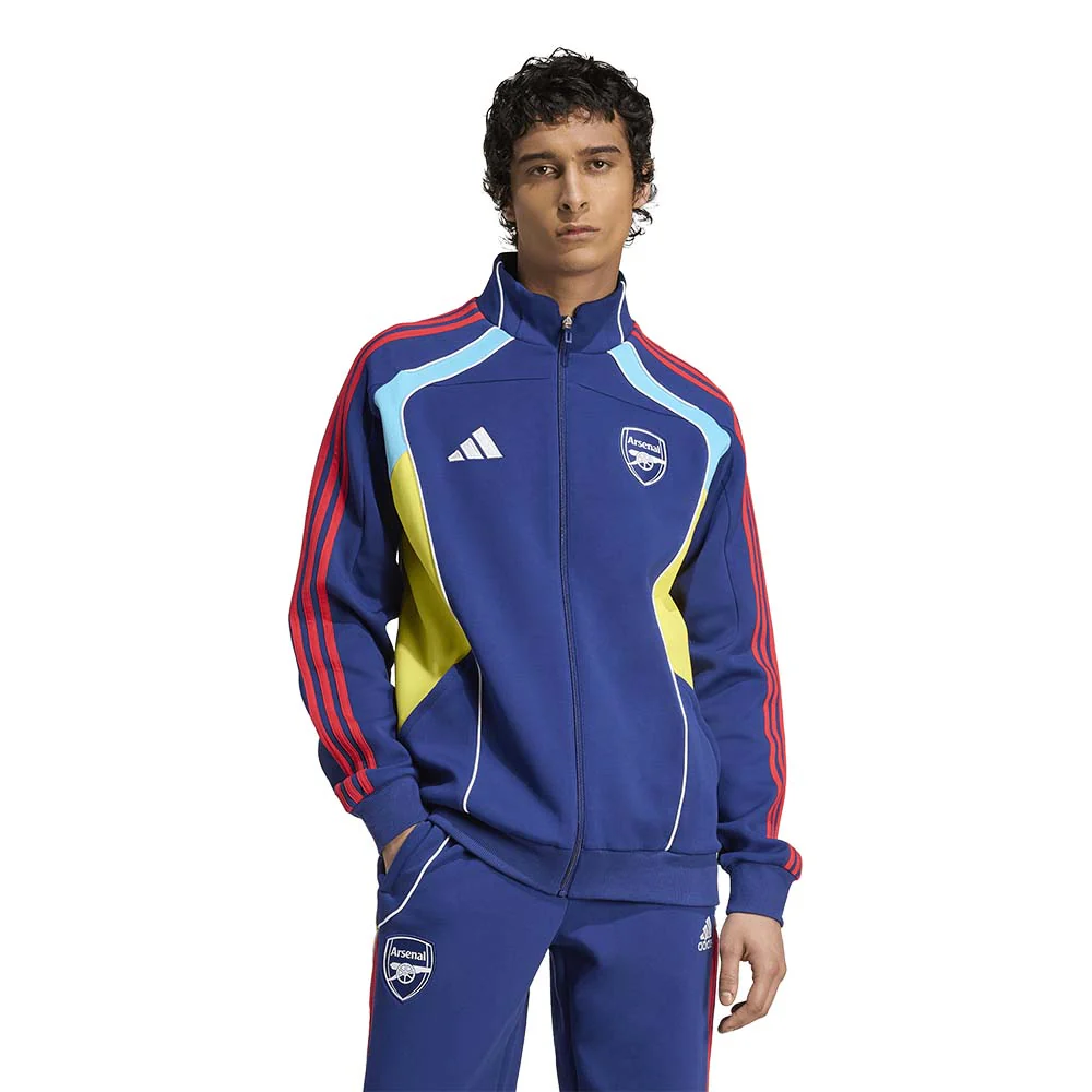 ADIDAS Arsenal Festival Pack Doubleknit Track Men's Football Jacket - Blue - 2XL (UK SIZE)