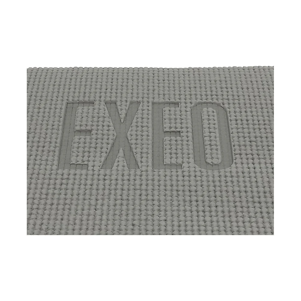 EXEO แผ่นรองออกกำลังกาย / เสื่อโยคะ PVC AB8004  6 mm. สีเทา - Grey - ONE SIZE