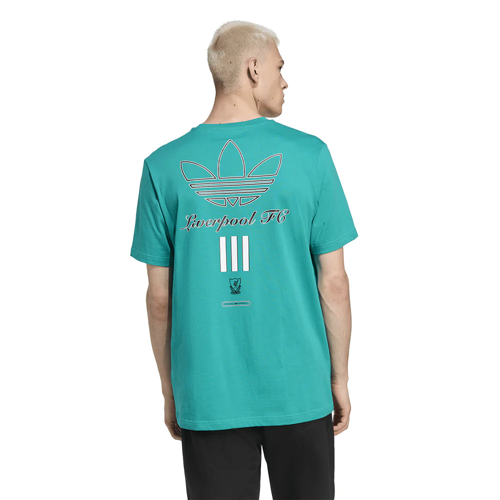 ADIDAS Liverpool FC Terrace Icons Graphic Men's Football T-shirt - Green - 2XL (UK SIZE)