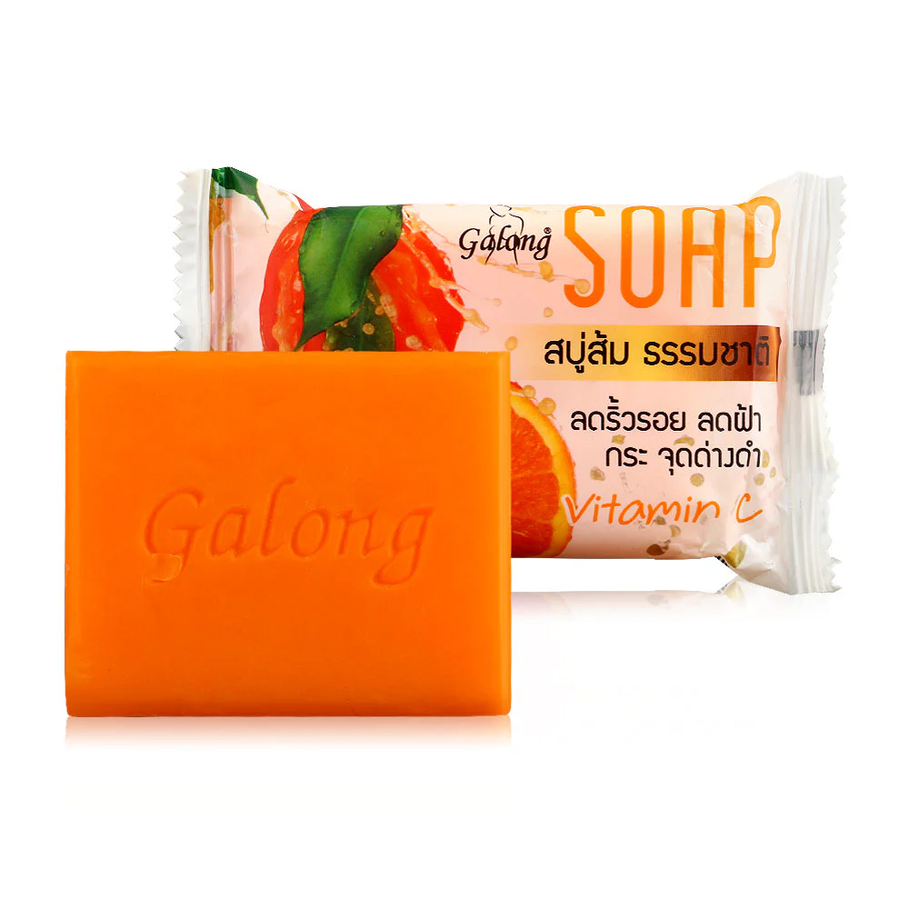 Galong Natural Orange Vitamin C Soap Bar — цвет оранжевый, 80 г