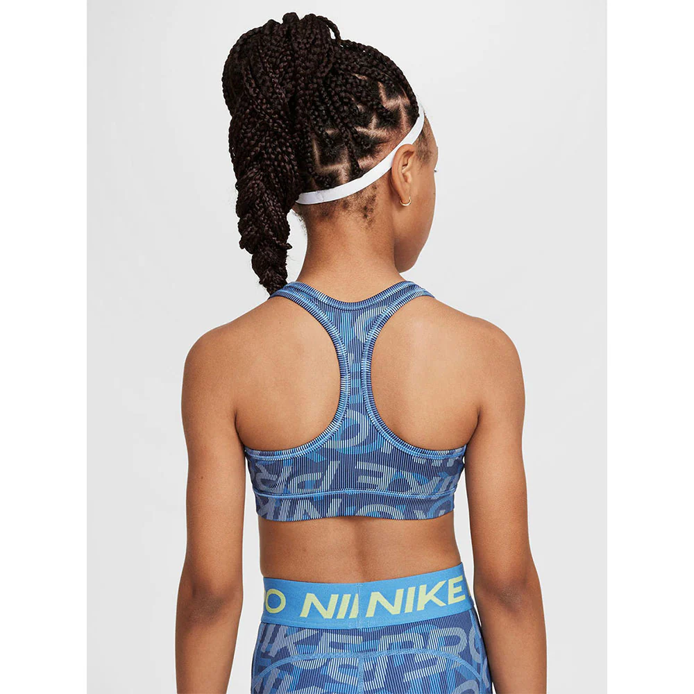 NIKE Pro Reversible Girls Sports Bra - Blue - L (US SIZE)