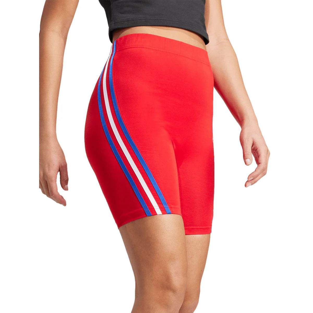 ADIDAS Future Icons 3-Stripes Biker Women's Lifestyle Shorts - Red - 2XL (ASIAN SIZE)