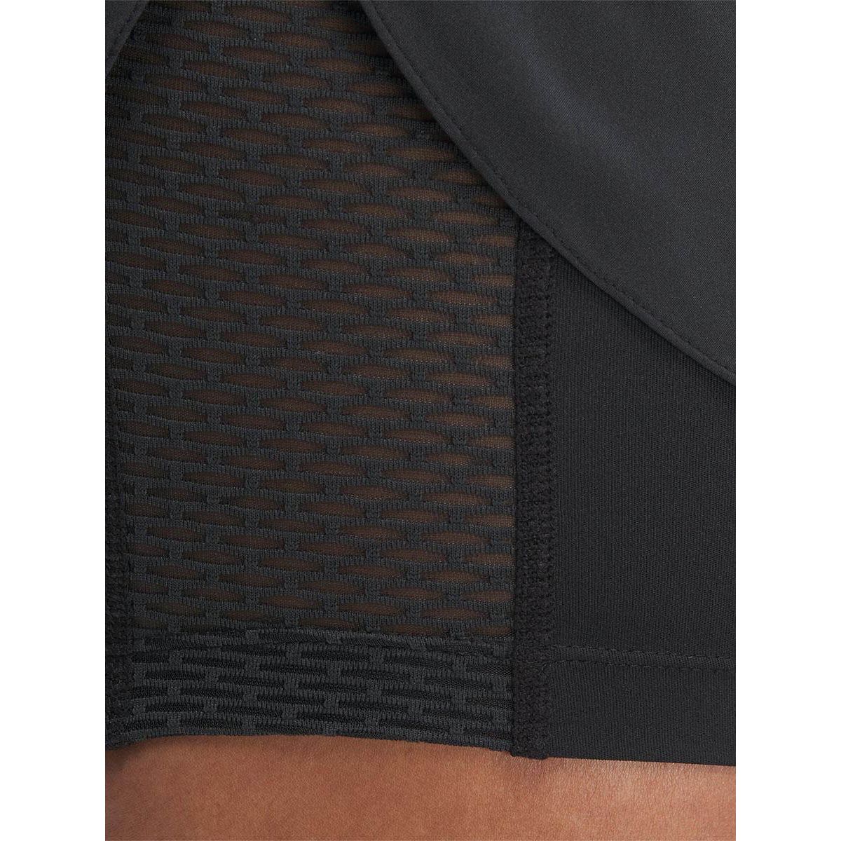 REEBOK Two-in-One Women's Running Shorts - Black - 2XS (US SIZE)