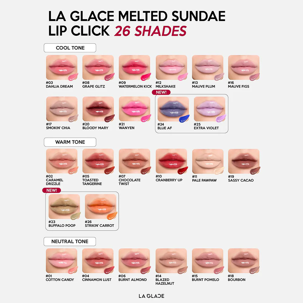 LA GLACE Melted Sundae Lip Click 2g