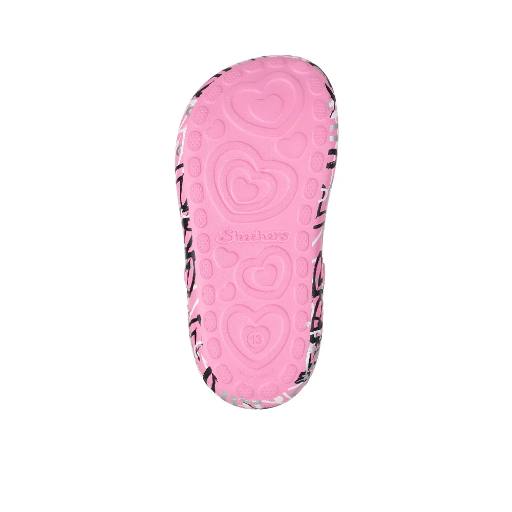 SKECHERS x JGoldcrown: Foamies Cutie Pops – Love Pop Girls Sandals - Pink - US 1