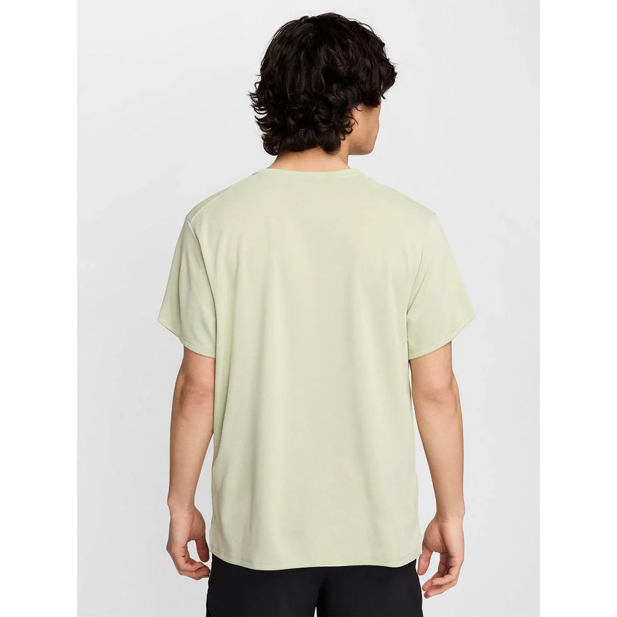 NIKE Dri-FIT UV Miler Men's Running T-Shirt - Black - L (ASIAN SIZE)