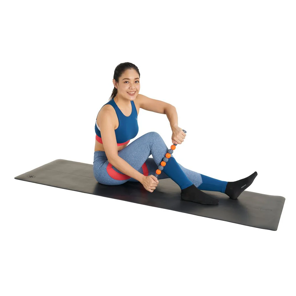 THAISPORTS ลูกกลิ้งนวดตัวแบบแท่ง ล้อเล็ก H-1485 สีเทา/ส้ม - Multi color - ONE SIZE