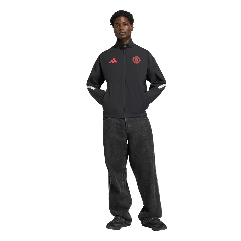 ADIDAS Manchester United Z.N.E. Anthem Men's Football Jacket - Black - 2XL (UK SIZE)