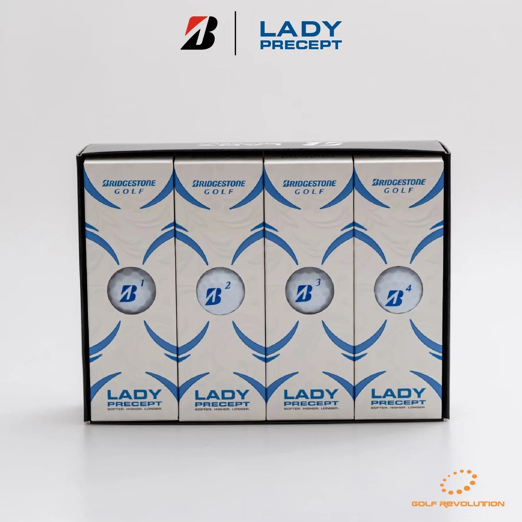 ลูกกอล์ฟ BRIDGESTONE BALL PRECEPT Lady WHITE ( BUY 2 FREE 1 ) - White - ONE SIZE