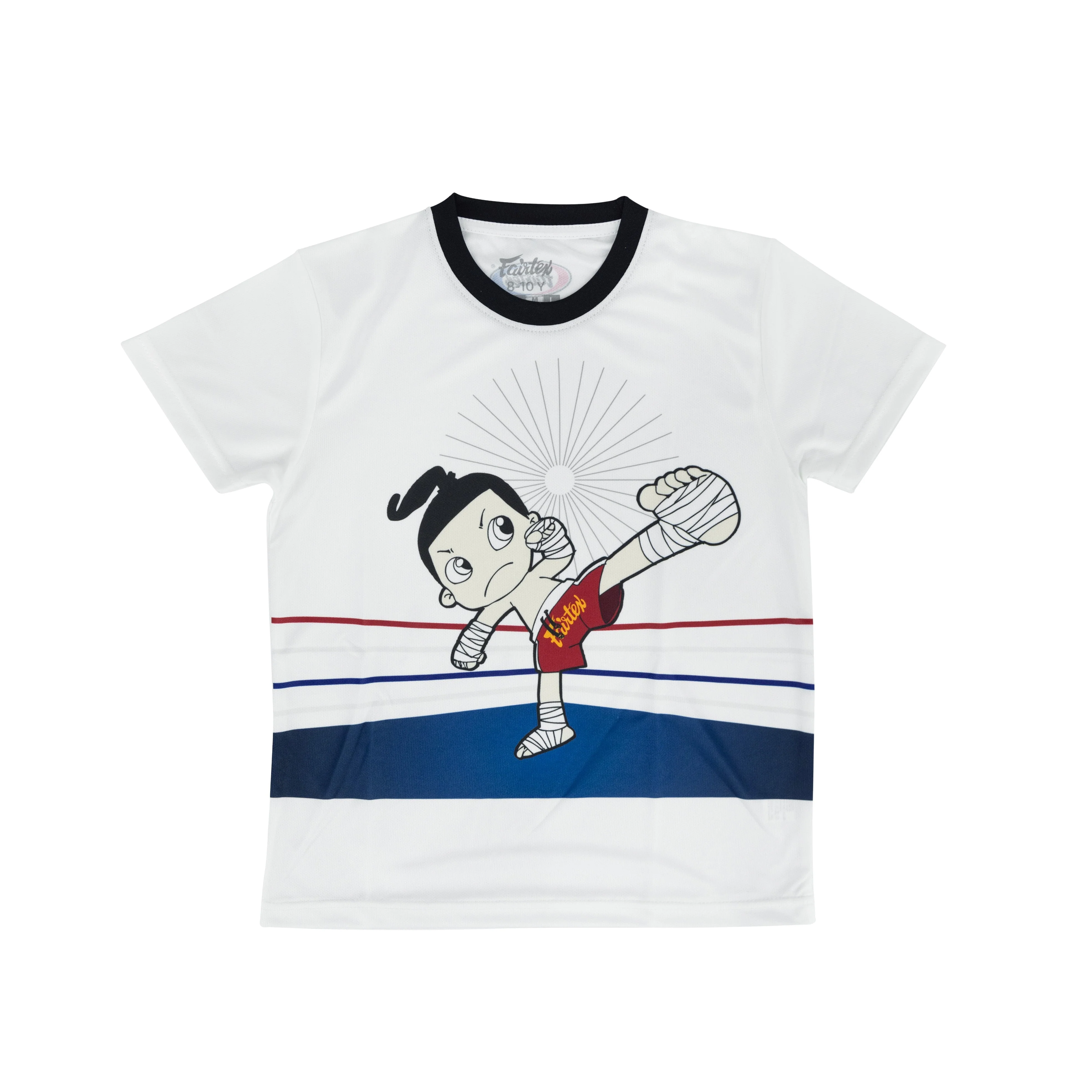 Fairtex Kids T-Shirts - TSTK09 - White - White - 10-12 yrs