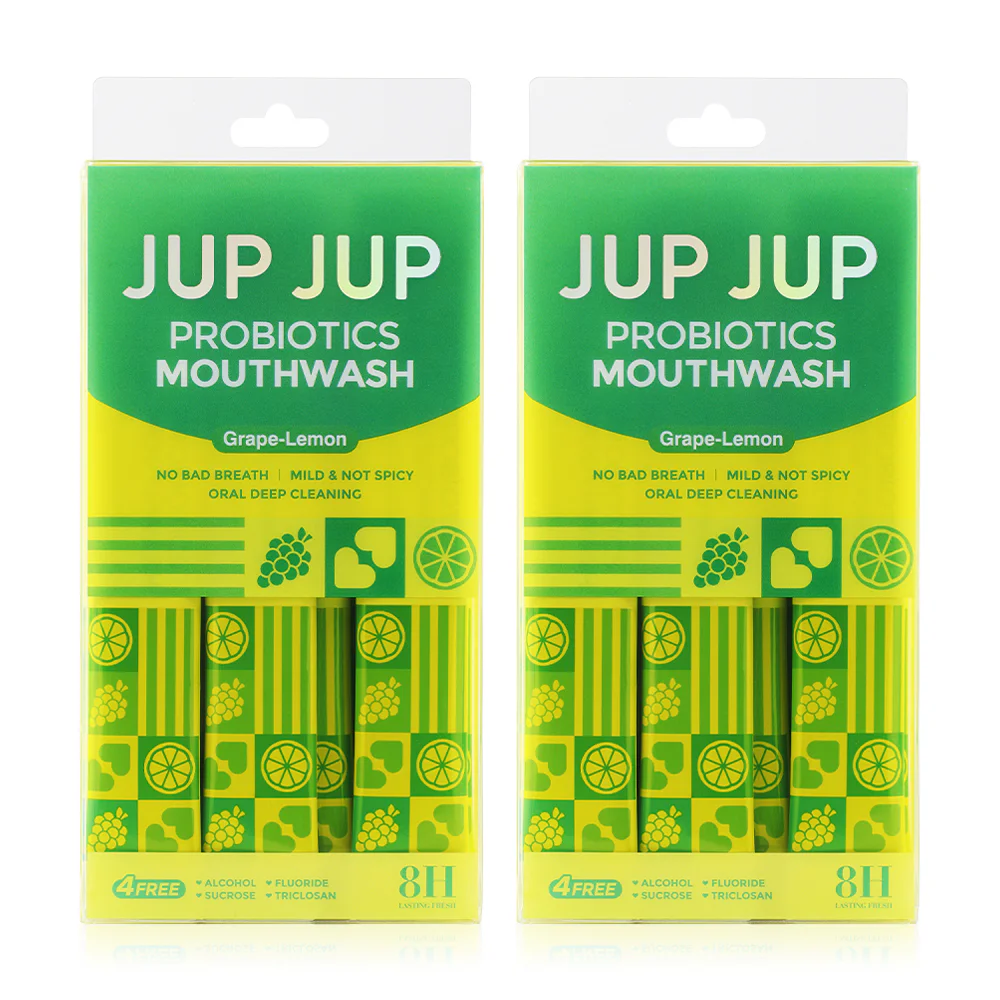 Jup Jup Probiotics Mouthwash [10 мл x 12pcs] — 1+1, Grape-Lemon 24pcs