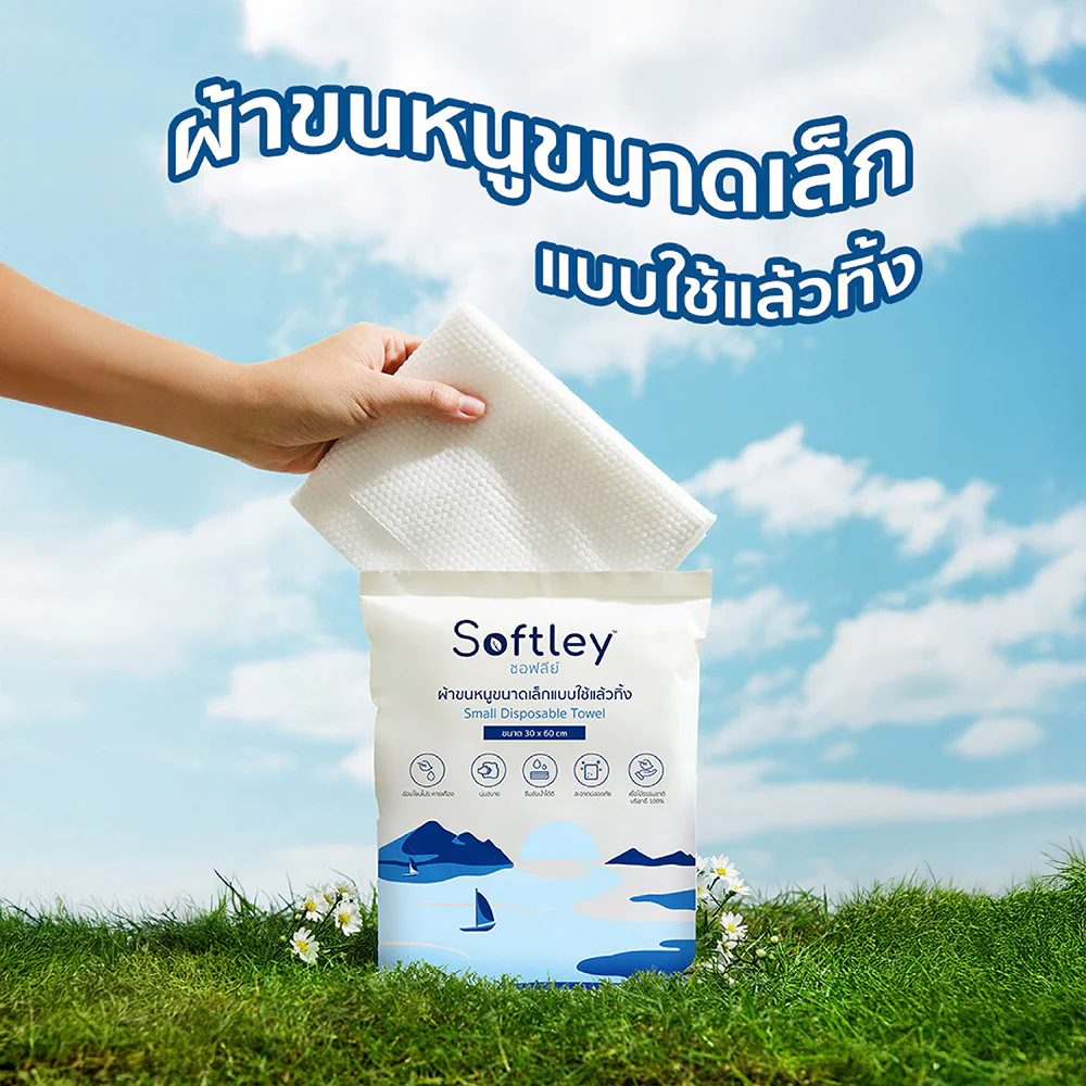 SOFTLEY Small Disposable Towel 1pc [30cm x 60cm]