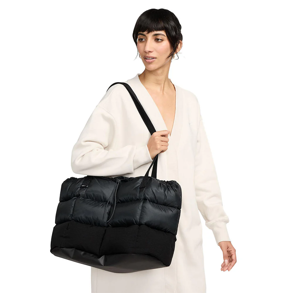 NIKE Sportswear Puffle Unisex Tote Bag - Black - ONE SIZE