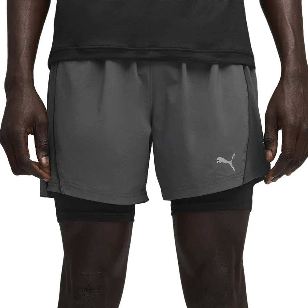 PUMA Velocity 5'' Men's Running Shorts - Grey - L (UK SIZE)