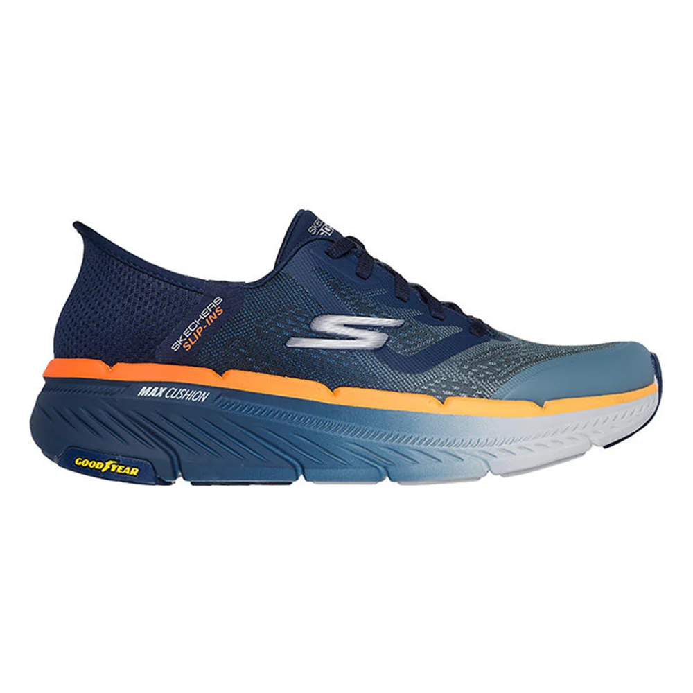 Мужские беговые кроссовки Skechers Hands Free Slip-ins®: Max Cushioning® Premier 2.0 — цвет синий, размер US 10