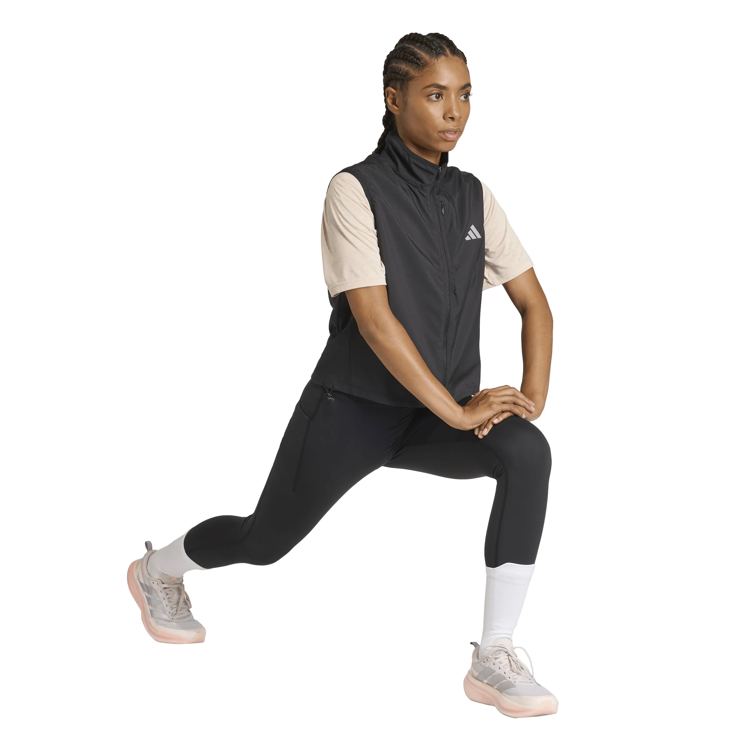 ADIDAS Adi365 Running Essentials Women's Vest - Black - L (ASIAN SIZE)