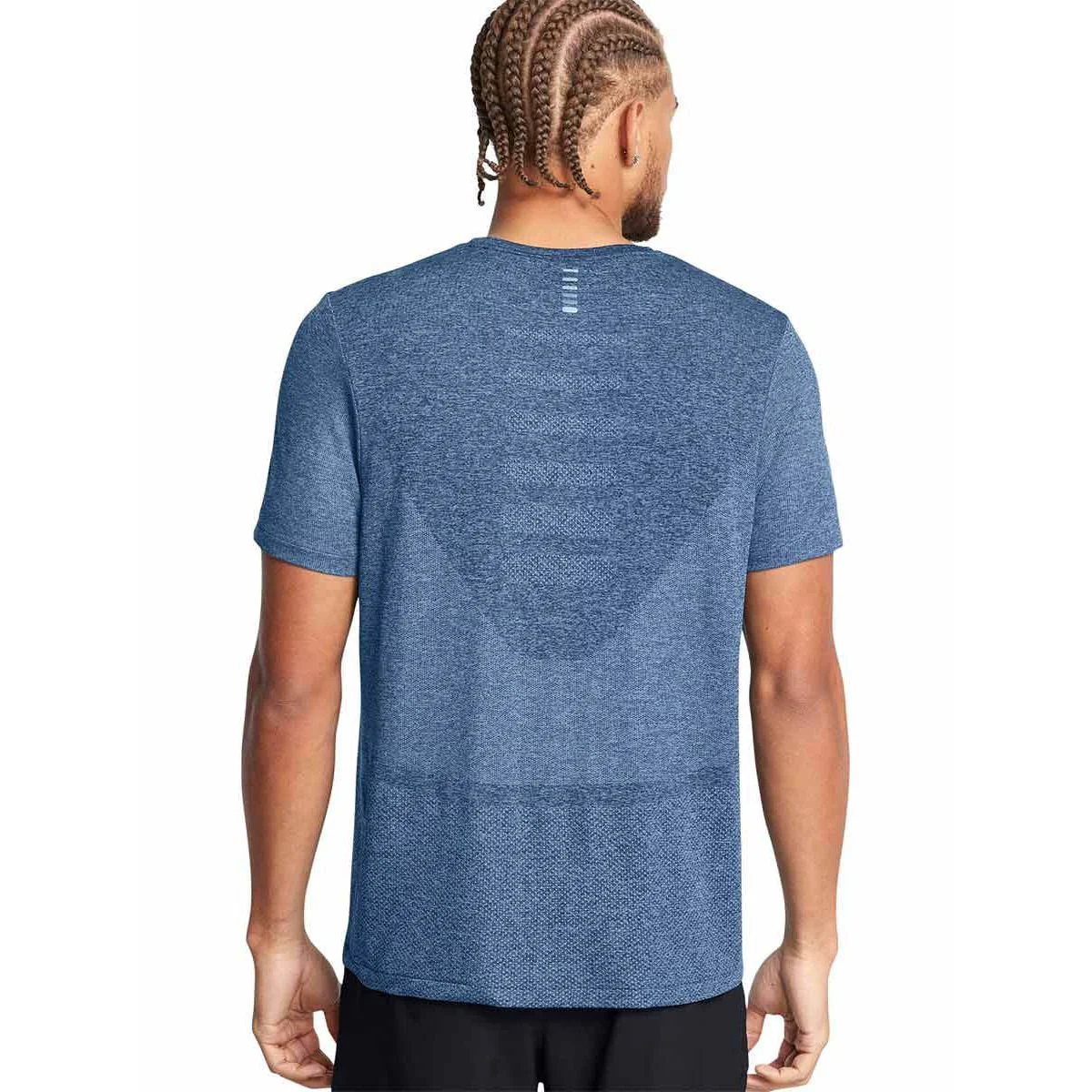 UNDER ARMOUR Seamless Stride Men's Running T-Shirt - Blue - L (US SIZE)