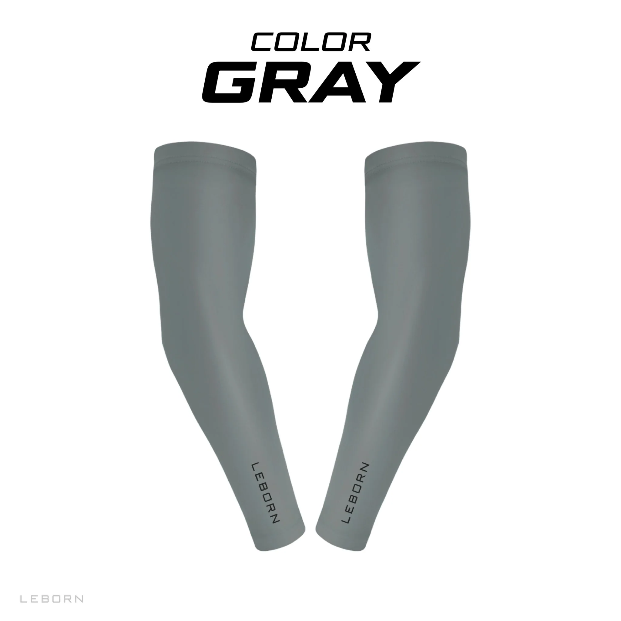 LEBORN Cooling Arm Sleeve ปลอกแขนกันแดด สีเทา - Grey - L