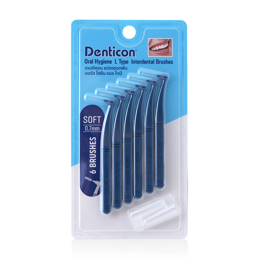 Denticon Oral Hygiene L Type Interdental Brushes 6 шт
