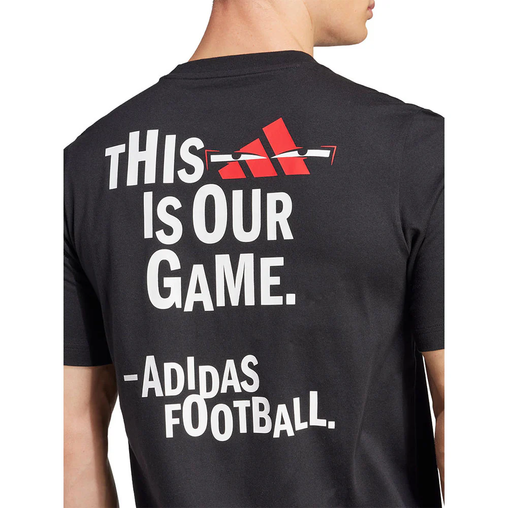 ADIDAS Football Graphic Men's Football T-Shirt - Black - 2XL (UK SIZE)