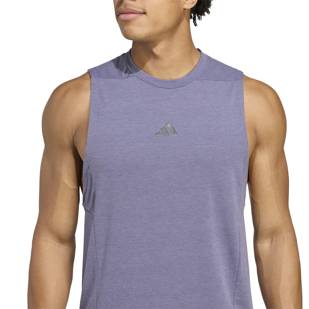 ADIDAS Designed for Training Workout Men's Training Tank - Purple - 2XL (ASIAN SIZE)