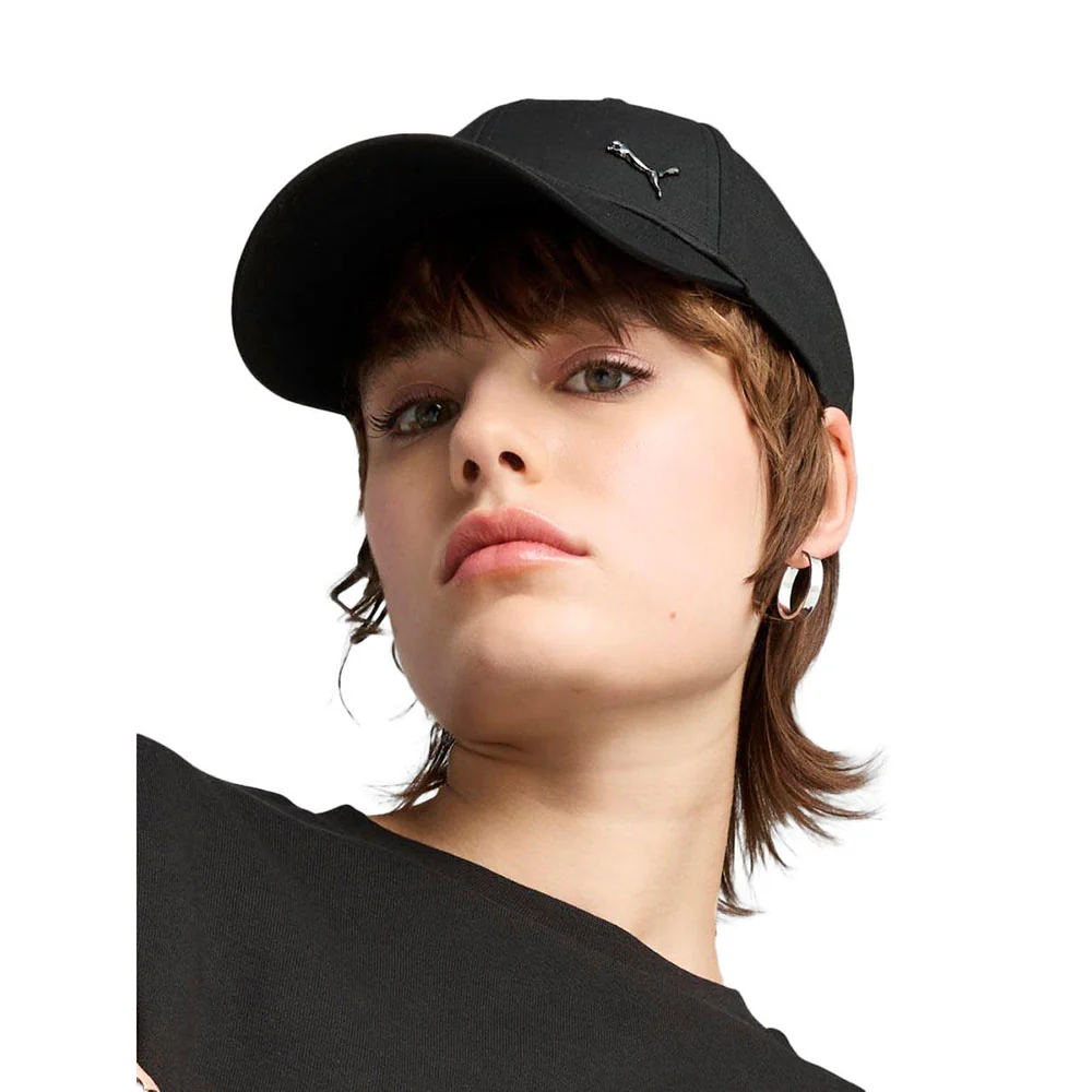 PUMA Essentials Metal Cat Unisex Cap - Black - M (UK SIZE)