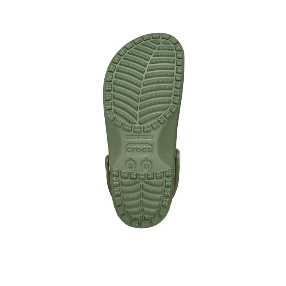 CROCS Camouflage Classic Clog Unisex Lifestyle Shoes - Green - M10/W12
