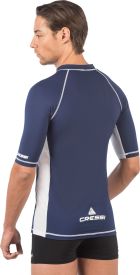 CRESSI Rash Guard Man Short Sleeve Dark Blue - Blue - 3XL