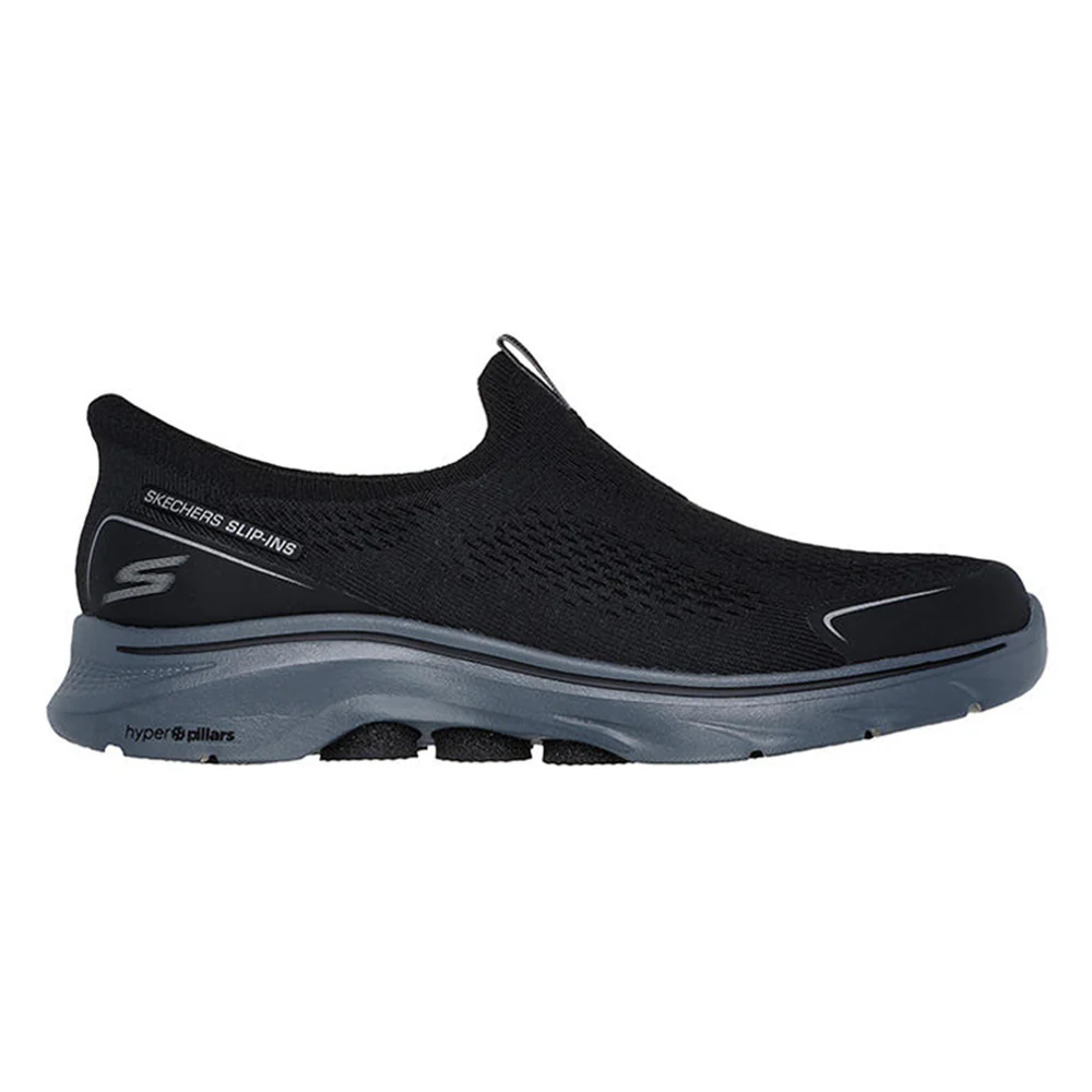 SKECHERS Slip-ins®: GO WALK 7™ - Easy On Evolution Men's Training Shoes - Black - US 10