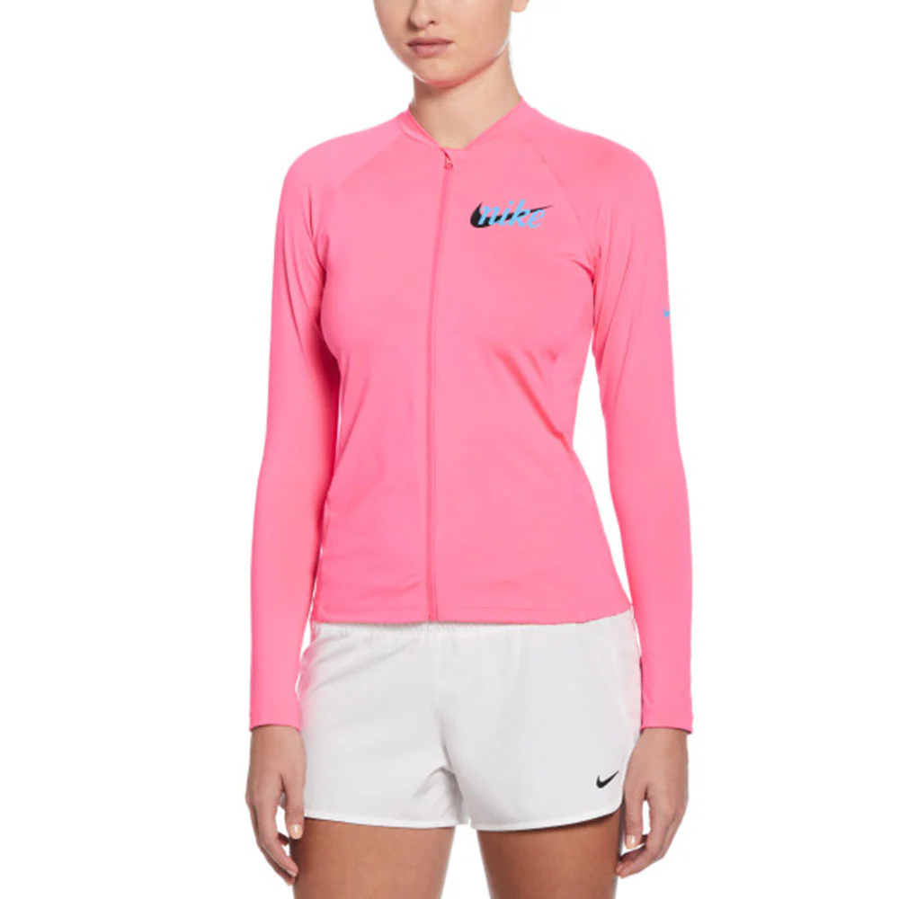 NIKE Essential Long-Sleeve Zip Women's Rashguard