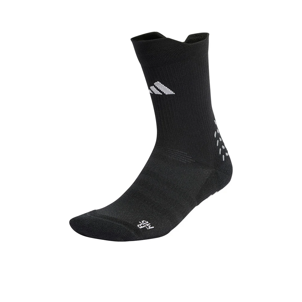 ADIDAS Football GRIP Printed Cushioned Crew Performance Men's Football Socks - Black - L (UK SIZE)