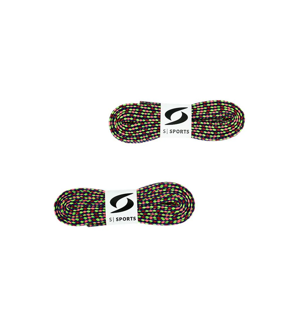 S SPORTS Poly B6 Shoelace - Multi Color - ONE SIZE