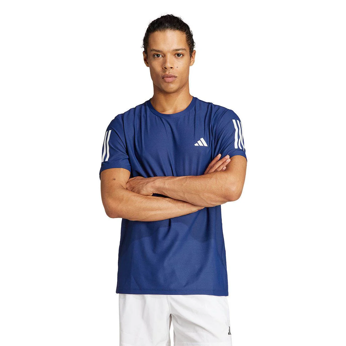 ADIDAS Own The Run Men's Running T-shirt - Blue - 2XL (ASIAN SIZE)
